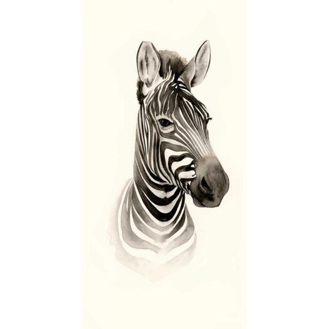 Safari Portrait I Black Modern Wood Framed Art Print with Double Matting by Popp, Grace