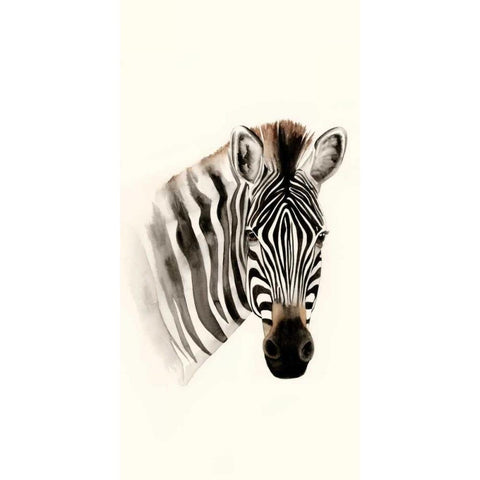 Safari Portrait II White Modern Wood Framed Art Print by Popp, Grace