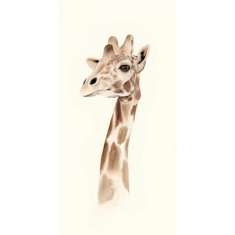 Safari Portrait III White Modern Wood Framed Art Print by Popp, Grace