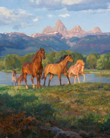 Feelin Free White Modern Wood Framed Art Print with Double Matting by Goldrick, Claire