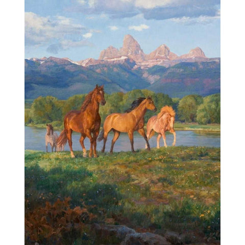 Feelin Free White Modern Wood Framed Art Print by Goldrick, Claire