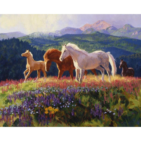 The Light Fantastic Gold Ornate Wood Framed Art Print with Double Matting by Goldrick, Claire