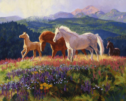 The Light Fantastic Black Ornate Wood Framed Art Print with Double Matting by Goldrick, Claire