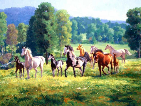 Its Spring White Modern Wood Framed Art Print with Double Matting by Goldrick, Claire