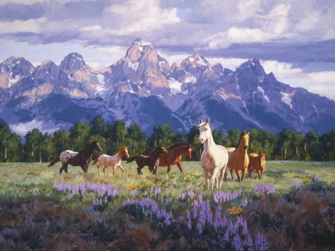 Morning Fresh White Modern Wood Framed Art Print with Double Matting by Goldrick, Claire