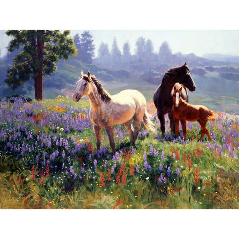 Season of Contentment White Modern Wood Framed Art Print by Goldrick, Claire