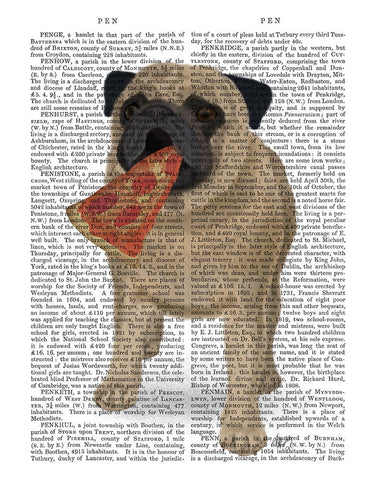 Pug Pizza 1 Book Print White Modern Wood Framed Art Print with Double Matting by Fab Funky