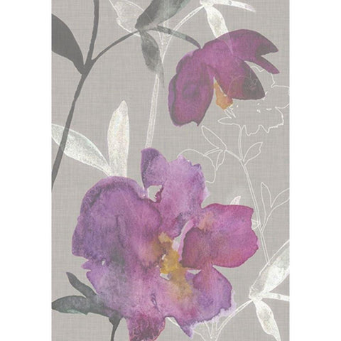 Violette Fleur Collection E Gold Ornate Wood Framed Art Print with Double Matting by Mosley, Kiana