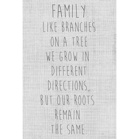 Simply Family Collection F Black Modern Wood Framed Art Print with Double Matting by Popp, Grace