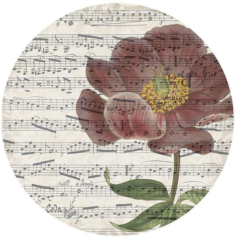 Musical Paris Collection H White Modern Wood Framed Art Print by Jennifer Goldberger