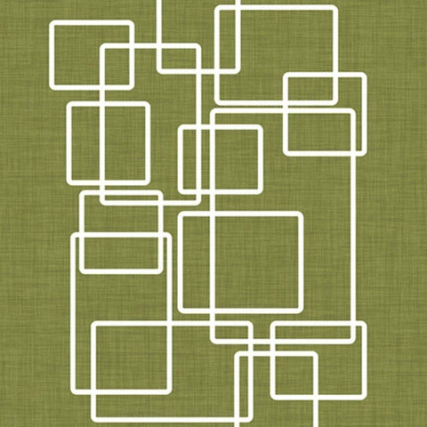 Retro Mod Collection D Gold Ornate Wood Framed Art Print with Double Matting by Ilosky, Pam