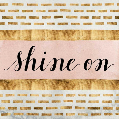 Shine On Collection F Black Modern Wood Framed Art Print with Double Matting by Popp, Grace