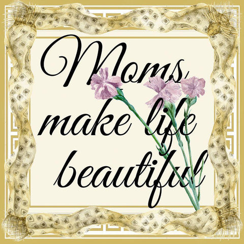 Mothers Day Collection A White Modern Wood Framed Art Print by Wang, Melissa