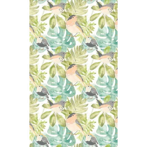 Songbird Collection E Black Modern Wood Framed Art Print with Double Matting by Vess, June Erica