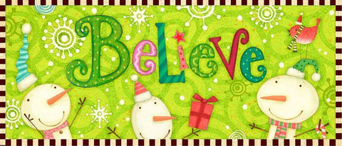 Bright Believe Collection D Black Ornate Wood Framed Art Print with Double Matting by Eisner, Viv