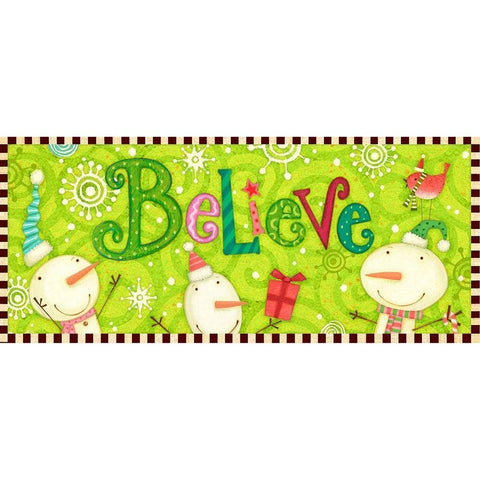 Bright Believe Collection D Black Modern Wood Framed Art Print with Double Matting by Eisner, Viv