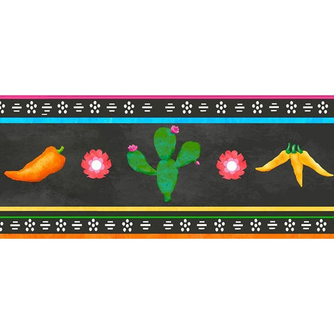 PiÃ±ata Party Collection D White Modern Wood Framed Art Print by Reynolds, Jade