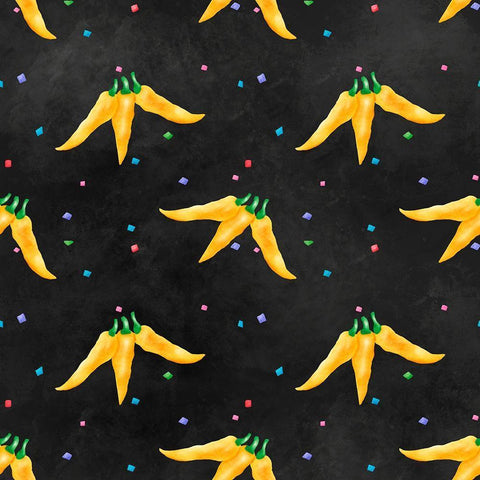 PiÃ±ata Party Collection G Black Ornate Wood Framed Art Print with Double Matting by Reynolds, Jade