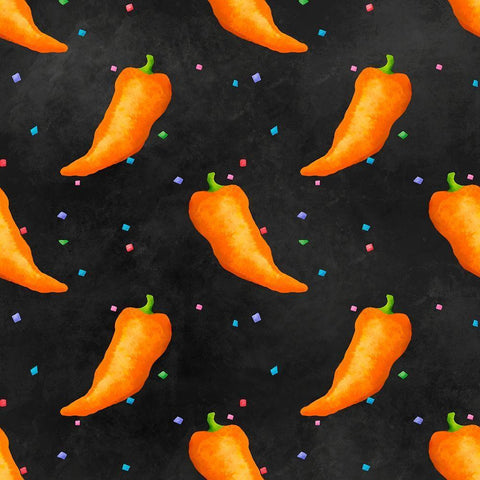 PiÃ±ata Party Collection I Black Ornate Wood Framed Art Print with Double Matting by Reynolds, Jade