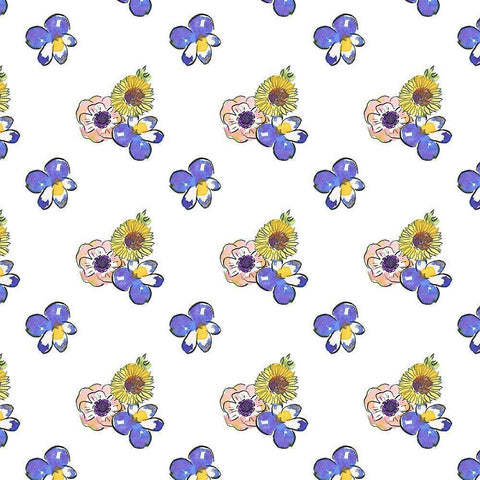 Flower Truck Collection I White Modern Wood Framed Art Print by McGuire, Catherine