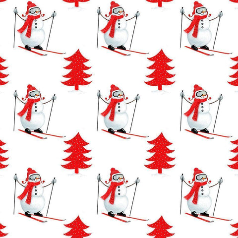 Snow Day Collection G Black Modern Wood Framed Art Print with Double Matting by Borges, Victoria