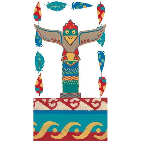 Woodland Warriors Collection B Gold Ornate Wood Framed Art Print with Double Matting by Moore, Regina