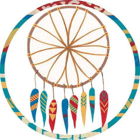 Woodland Warriors Collection C Black Ornate Wood Framed Art Print with Double Matting by Moore, Regina