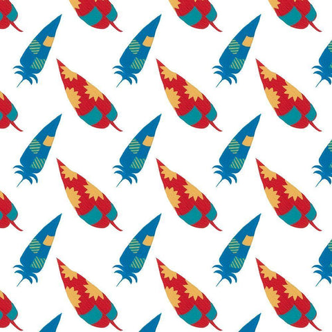 Woodland Warriors Collection H White Modern Wood Framed Art Print with Double Matting by Moore, Regina