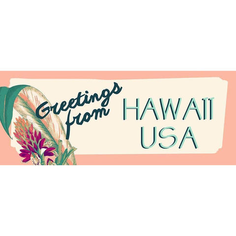 Tropical Getaway Collection D Gold Ornate Wood Framed Art Print with Double Matting by Fagalde, Jarman