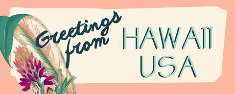 Tropical Getaway Collection D White Modern Wood Framed Art Print with Double Matting by Fagalde, Jarman