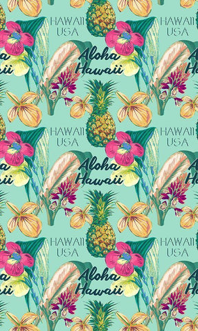 Tropical Getaway Collection E White Modern Wood Framed Art Print with Double Matting by Fagalde, Jarman