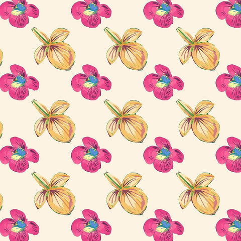 Tropical Getaway Collection F White Modern Wood Framed Art Print with Double Matting by Fagalde, Jarman