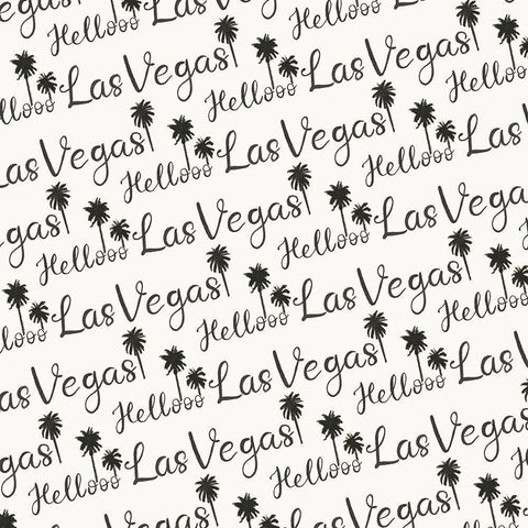 Viva Vegas Collection I White Modern Wood Framed Art Print by Wang, Melissa