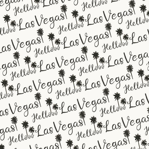 Viva Vegas Collection I White Modern Wood Framed Art Print with Double Matting by Wang, Melissa