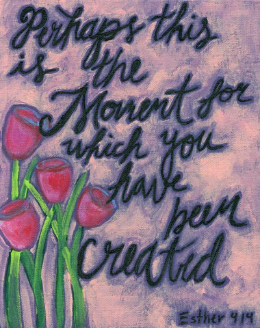 Tulips Black Ornate Wood Framed Art Print with Double Matting by Seay, Anne