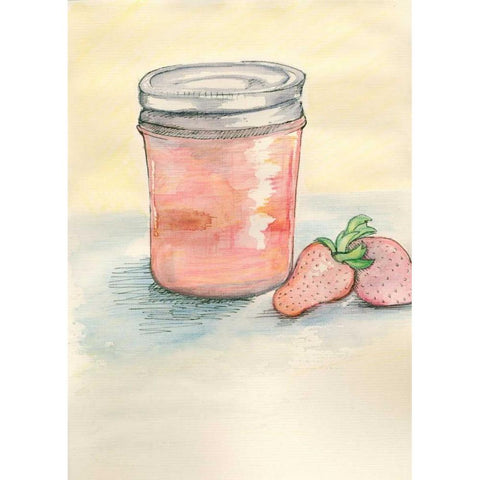 Jar Black Modern Wood Framed Art Print by Seay, Anne