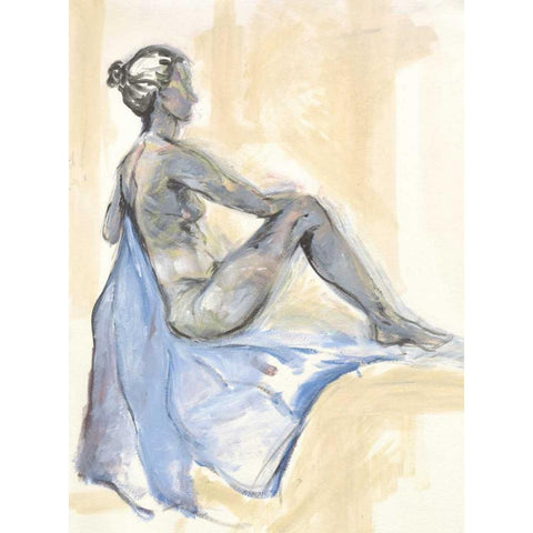 Nude XI Gold Ornate Wood Framed Art Print with Double Matting by Seay, Anne