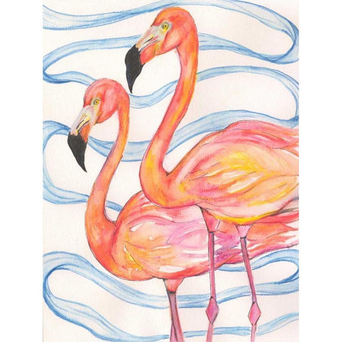 Two White Modern Wood Framed Art Print by Seay, Anne