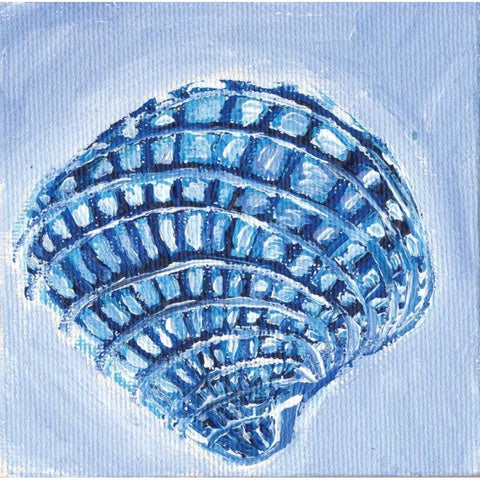 Shell I Black Modern Wood Framed Art Print by Seay, Anne