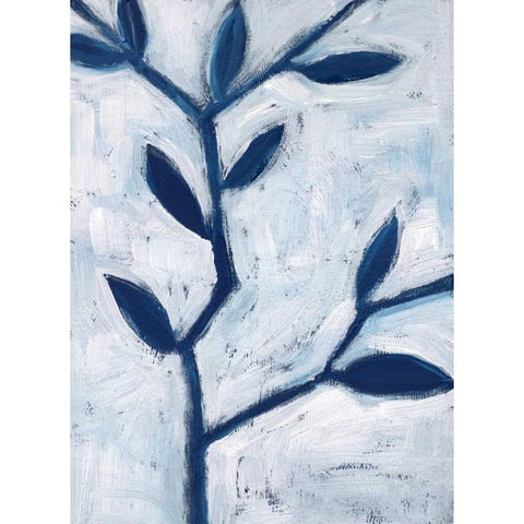 Blue and White II Gold Ornate Wood Framed Art Print with Double Matting by Seay, Anne