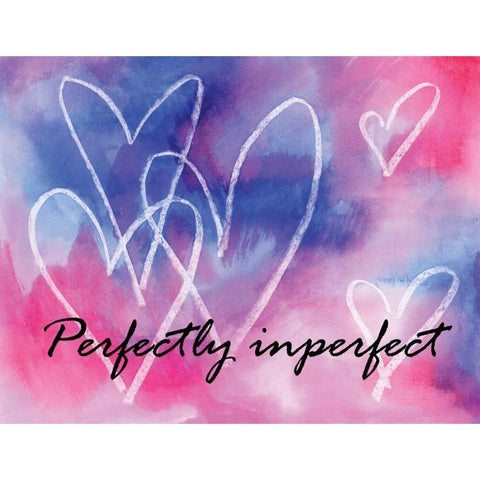 Perfectly Imperfect White Modern Wood Framed Art Print by Seay, Anne