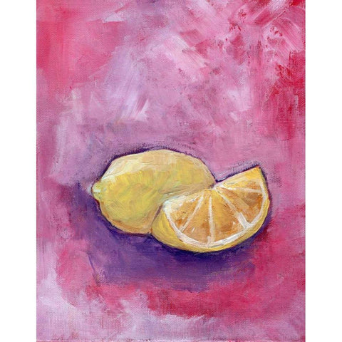 Sour Lemons Black Modern Wood Framed Art Print by Seay, Anne