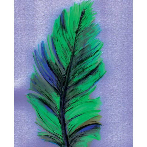 Feather White Modern Wood Framed Art Print by Seay, Anne