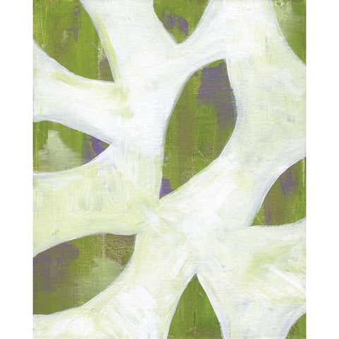 Patches II White Modern Wood Framed Art Print by Seay, Anne