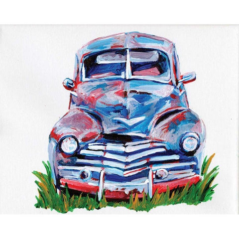 Parked Memories I Gold Ornate Wood Framed Art Print with Double Matting by Seay, Anne