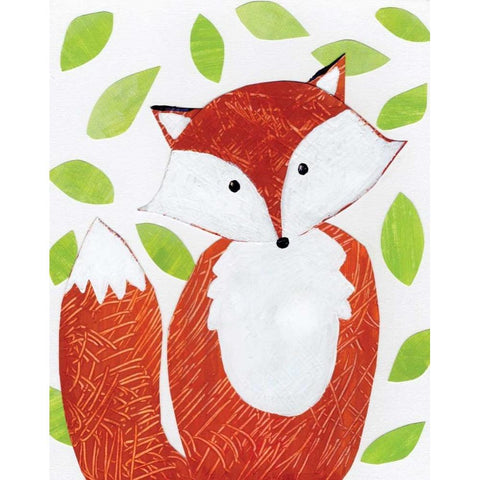 Critter Collage I White Modern Wood Framed Art Print by Seay, Anne