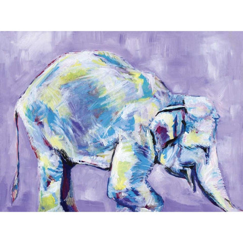 Elephant I Gold Ornate Wood Framed Art Print with Double Matting by Seay, Anne