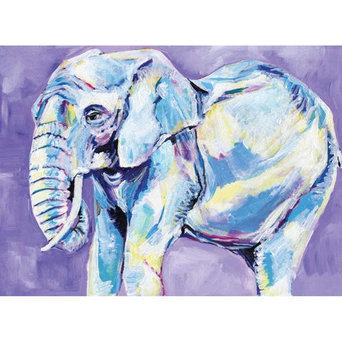 Elephant II Gold Ornate Wood Framed Art Print with Double Matting by Seay, Anne