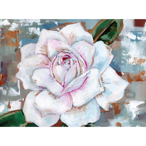 Rose Black Modern Wood Framed Art Print by Seay, Anne