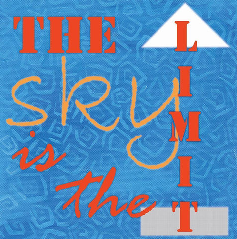 The Limit White Modern Wood Framed Art Print with Double Matting by Seay, Anne